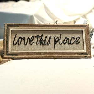 Mud Pie Canvas with rustic wood frame